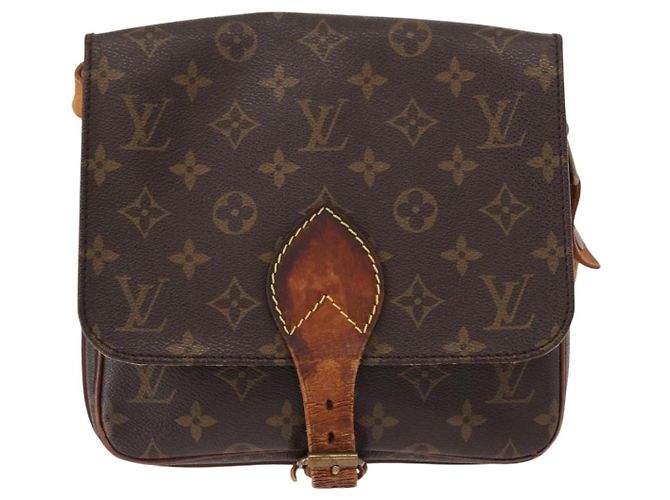 LOUIS VUITTON Borsa a Spalla Monogram Cartouchiere MM M51253 LV Auth BA8476 Monogramma - vista 13