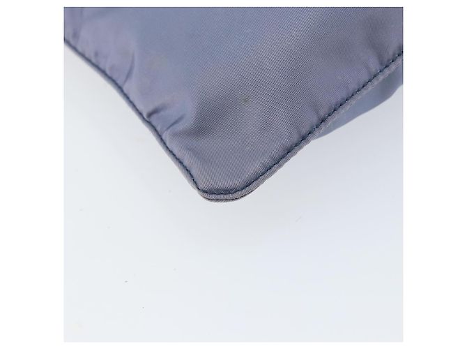 PRADA Schultertasche Nylon Hellblau Silber Authentisch ar13778 - Ansicht 14