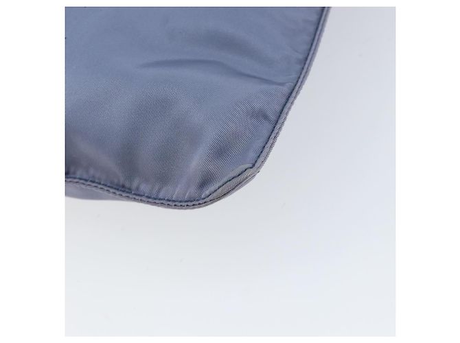 PRADA Schultertasche Nylon Hellblau Silber Authentisch ar13778 - Ansicht 15