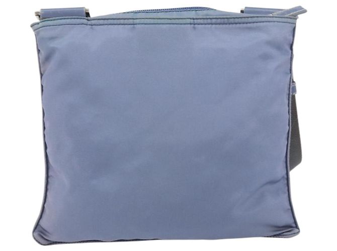 PRADA Schultertasche Nylon Hellblau Silber Authentisch ar13778 - Ansicht 2
