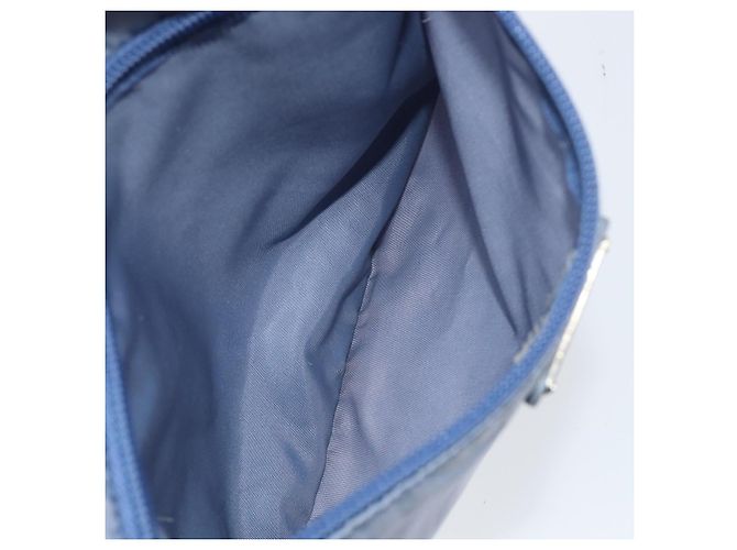 PRADA Schultertasche Nylon Hellblau Silber Authentisch ar13778 - Ansicht 21