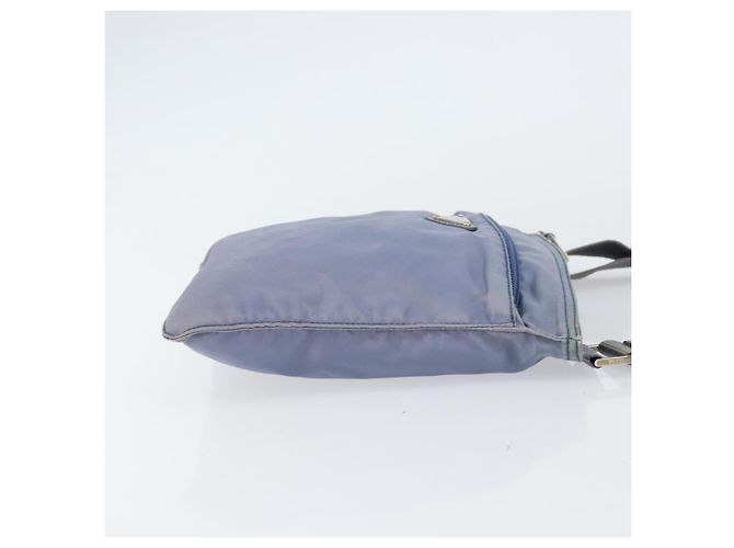 PRADA Schultertasche Nylon Hellblau Silber Authentisch ar13778 - Ansicht 3