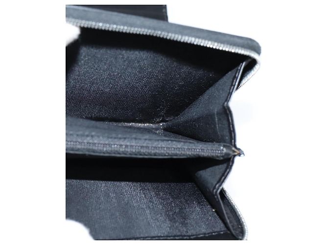 Borsa a spalla in tela Trotter Christian Dior in PVC nero e argento Auth bs30176 - vista 20