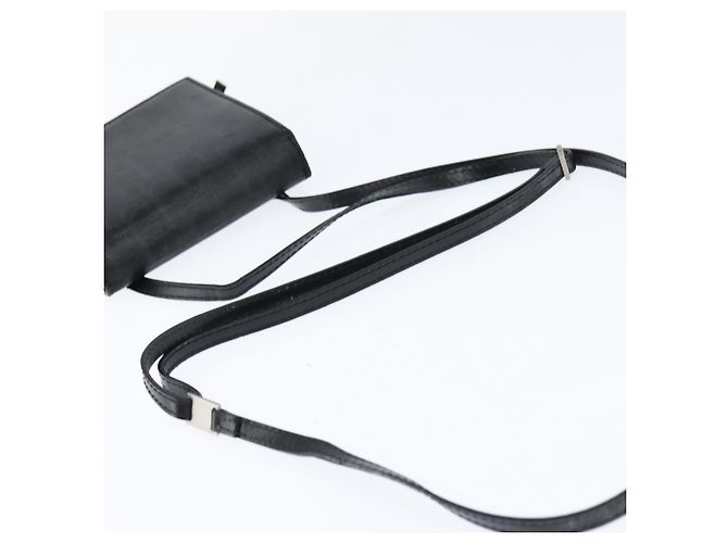 Borsa a spalla in tela Trotter Christian Dior in PVC nero e argento Auth bs30176 - vista 7