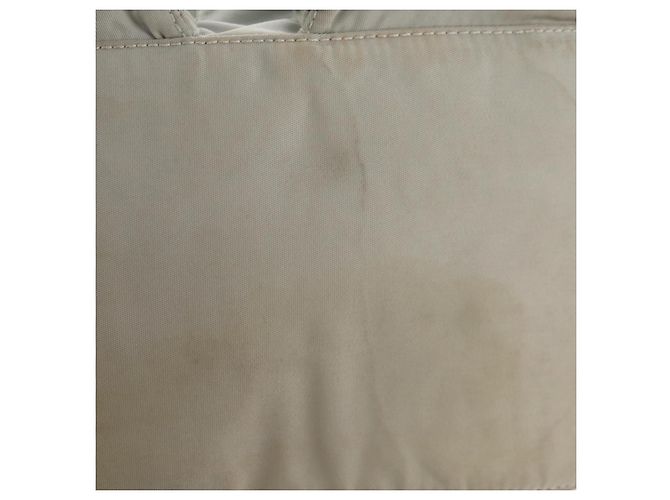 Sac à dos PRADA en nylon gris Auth sw1586 Marron - vue 19