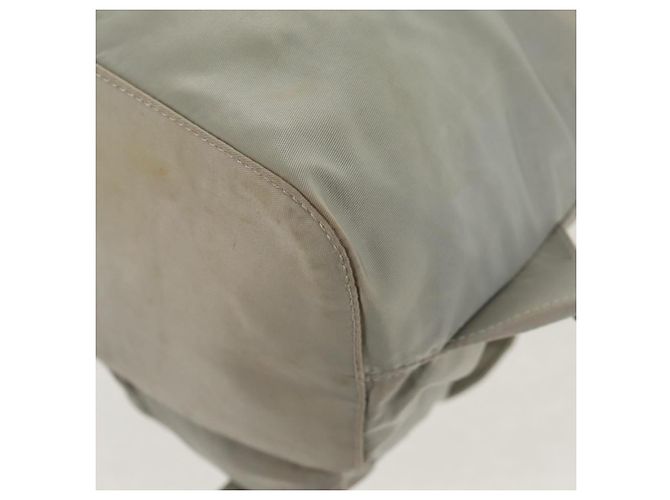 Sac à dos PRADA en nylon gris Auth sw1586 Marron - vue 23
