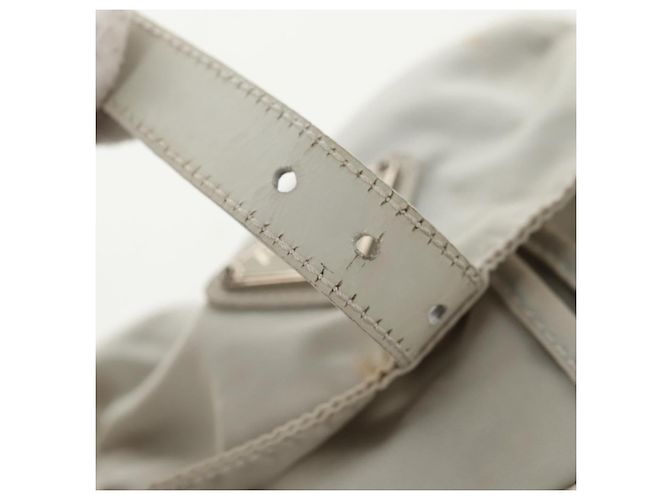 Sac à dos PRADA en nylon gris Auth sw1586 Marron - vue 30