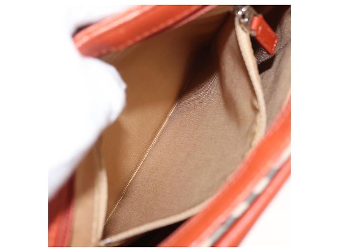 Burberry Borsa a spalla Nova Check in tela e pelle beige arancione argento autentica ti3467 - vista 20