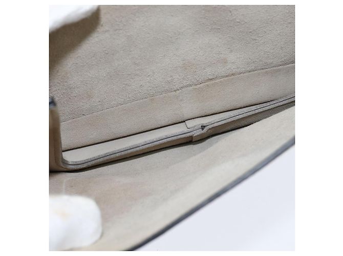 Chloé Borsa a Spalla Chloe Fay in Pelle Scamosciata Grigia e Oro Auth BA7076 Marrone D'oro - vista 21
