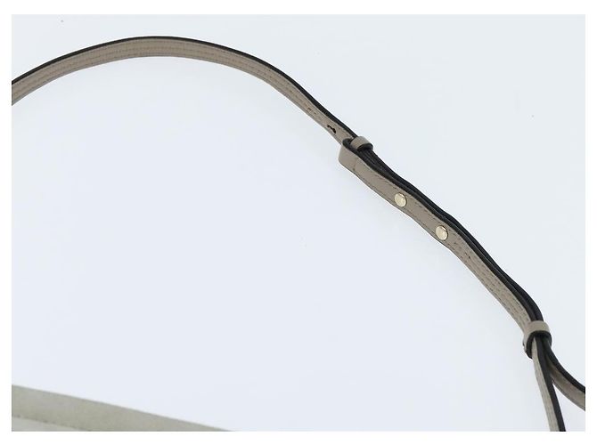 Chloé Borsa a Spalla Chloe Fay in Pelle Scamosciata Grigia e Oro Auth BA7076 Marrone D'oro - vista 8