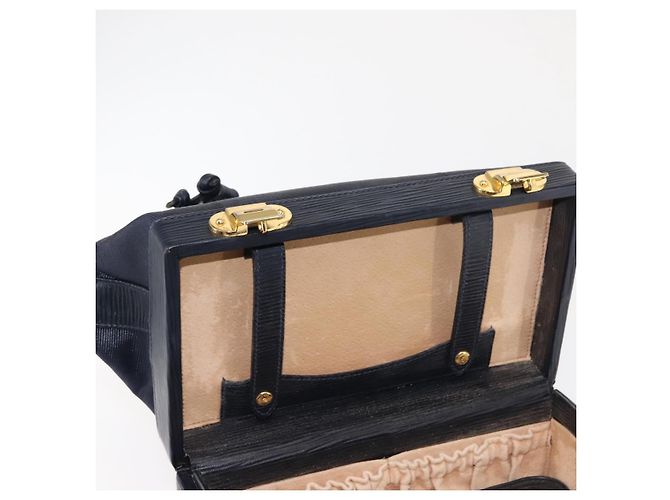 Pequin Borsa a mano in tela Pecan FENDI PVC blu navy oro Auth 146482 D'oro - vista 10