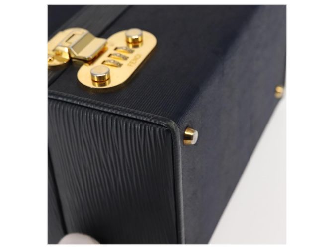 Pequin Borsa a mano in tela Pecan FENDI PVC blu navy oro Auth 146482 D'oro - vista 8