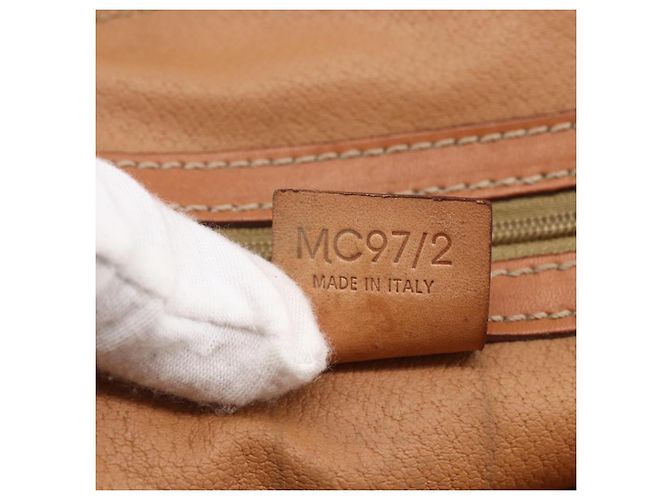 Céline Borsa a mano in tela Macadam CELINE in pelle PVC marrone e oro Auth ki6124 D'oro - vista 12