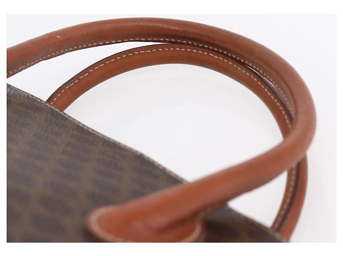 Céline Borsa a mano in tela Macadam CELINE in pelle PVC marrone e oro Auth ki6124 D'oro - vista 14