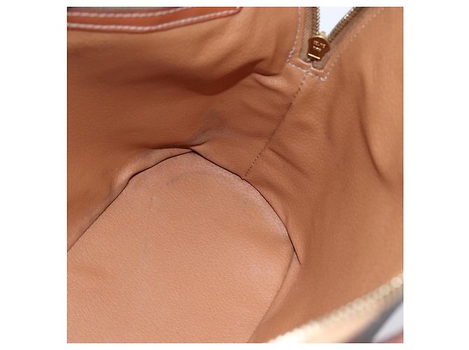 Céline Borsa a mano in tela Macadam CELINE in pelle PVC marrone e oro Auth ki6124 D'oro - vista 19