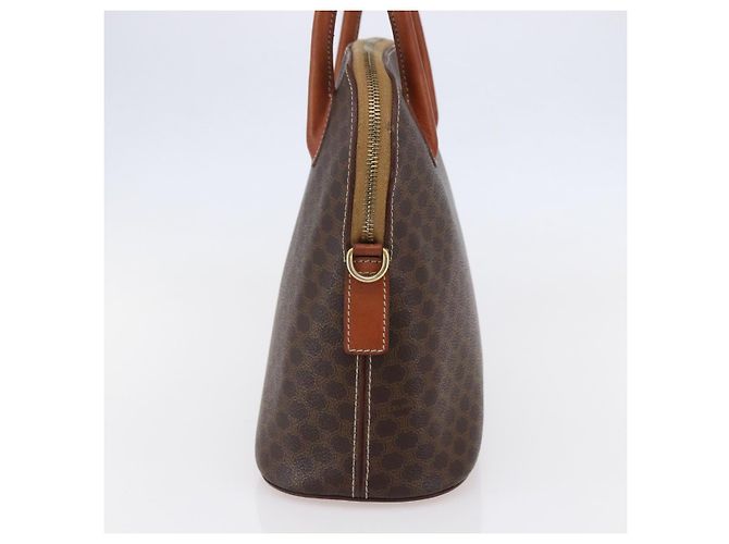 Céline Borsa a mano in tela Macadam CELINE in pelle PVC marrone e oro Auth ki6124 D'oro - vista 3