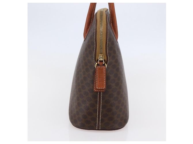 Céline Borsa a mano in tela Macadam CELINE in pelle PVC marrone e oro Auth ki6124 D'oro - vista 4