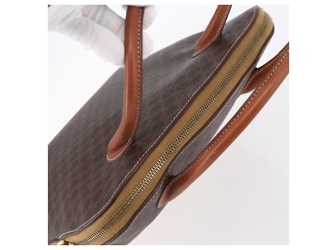 Céline Borsa a mano in tela Macadam CELINE in pelle PVC marrone e oro Auth ki6124 D'oro - vista 6