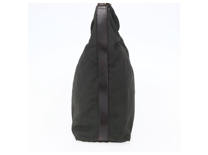 Borsa a Spalla GUCCI Nylon Khaki Argento 001 1955 Auth 148272 Cachi - vista 4