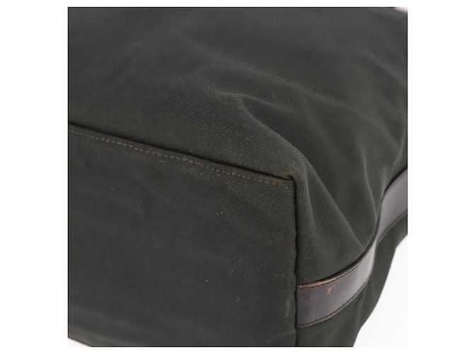 Borsa a Spalla GUCCI Nylon Khaki Argento 001 1955 Auth 148272 Cachi - vista 9