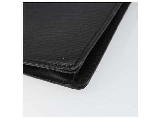 LOUIS VUITTON Epi Serie Dragonne Clutch Bag Nero M52612 LV Auth ep11370 - vista 15