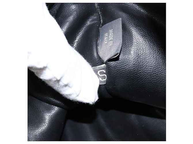 BALLY Borsa a Mano in Pelle Nera e Oro Auth BA7023 Nero D'oro - vista 12