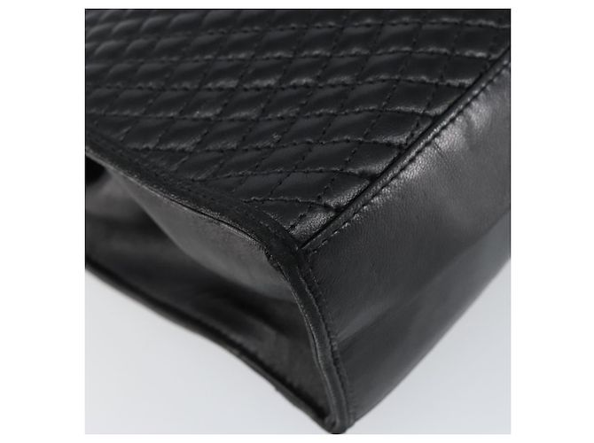 BALLY Borsa a Mano in Pelle Nera e Oro Auth BA7023 Nero D'oro - vista 15