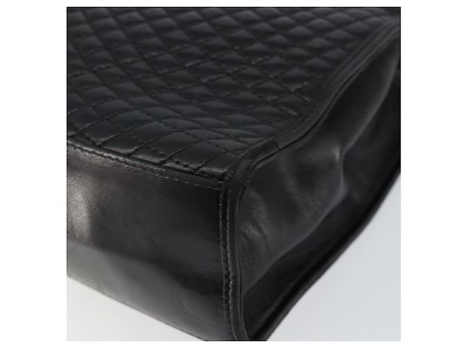 BALLY Borsa a Mano in Pelle Nera e Oro Auth BA7023 Nero D'oro - vista 16