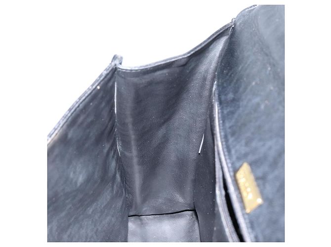 BALLY Borsa a Mano in Pelle Nera e Oro Auth BA7023 Nero D'oro - vista 21
