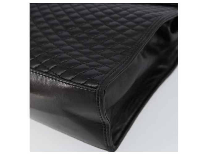 BALLY Borsa a Mano in Pelle Nera e Oro Auth BA7023 Nero D'oro - vista 8