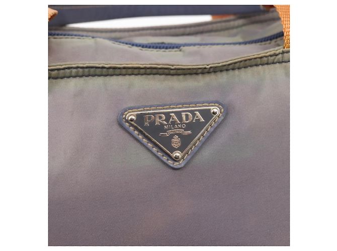 Borsa Tote PRADA Nylon 2way Viola Arancione Auth ki5999 Porpora - vista 19