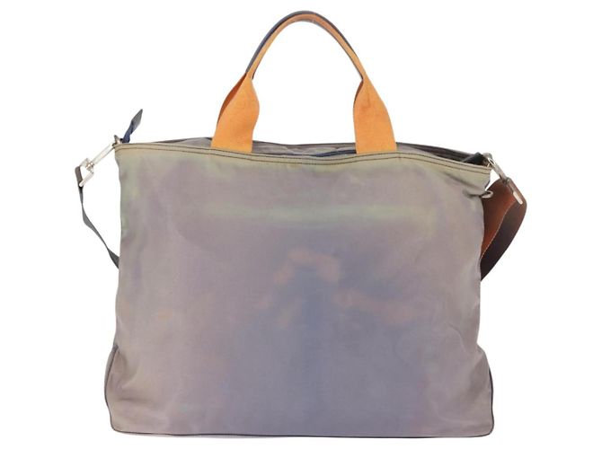 Borsa Tote PRADA Nylon 2way Viola Arancione Auth ki5999 Porpora - vista 2