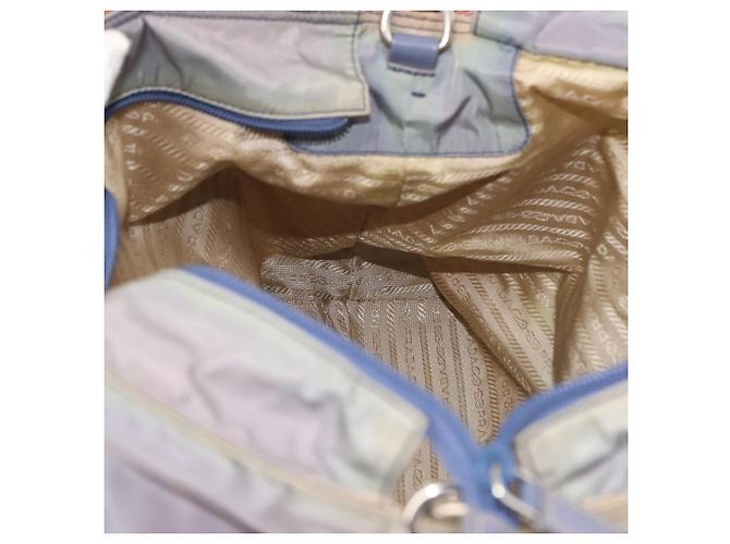 Borsa Tote PRADA Nylon 2way Viola Arancione Auth ki5999 Porpora - vista 22