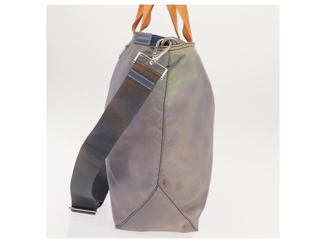 Borsa Tote PRADA Nylon 2way Viola Arancione Auth ki5999 Porpora - vista 3
