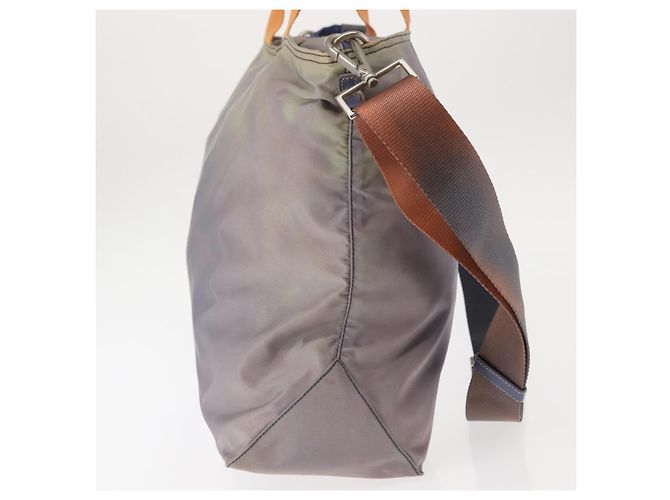 Borsa Tote PRADA Nylon 2way Viola Arancione Auth ki5999 Porpora - vista 4