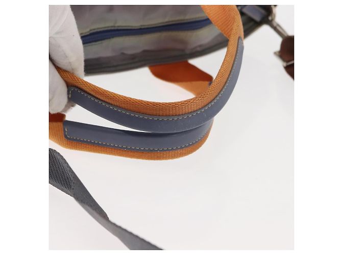 Borsa Tote PRADA Nylon 2way Viola Arancione Auth ki5999 Porpora - vista 7