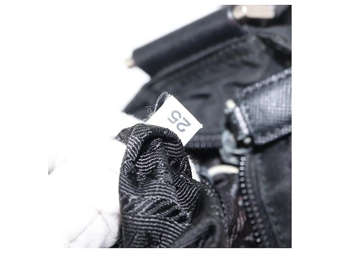 Borsa a Spalla PRADA in Nylon Nero Auth ep11334 - vista 12
