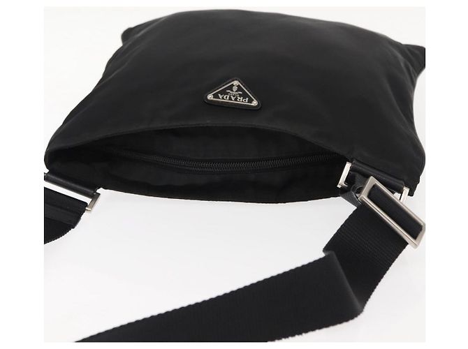 Borsa a Spalla PRADA in Nylon Nero Auth ep11334 - vista 6