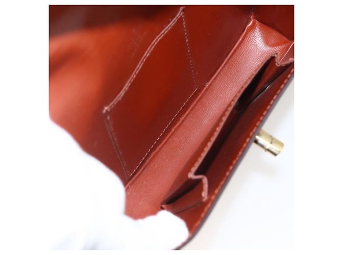 LOUIS VUITTON Bolso de Hombro Epi Prebourg Marrón M52563 LV Auth 157057 Castaño - vista 11