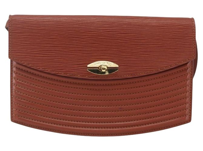 LOUIS VUITTON Bolso de Hombro Epi Prebourg Marrón M52563 LV Auth 157057 Castaño - vista 13