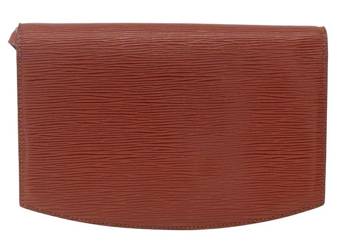 LOUIS VUITTON Bolso de Hombro Epi Prebourg Marrón M52563 LV Auth 157057 Castaño - vista 2