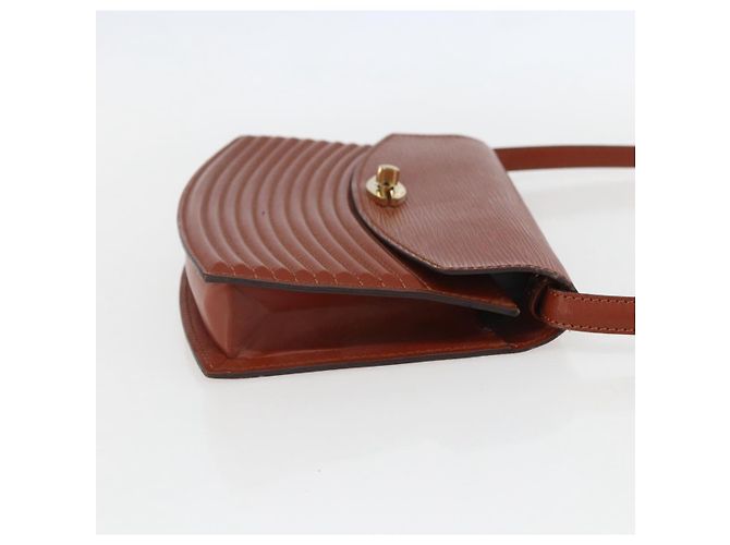 LOUIS VUITTON Bolso de Hombro Epi Prebourg Marrón M52563 LV Auth 157057 Castaño - vista 4