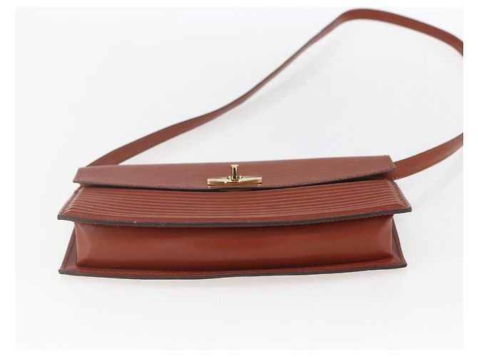 LOUIS VUITTON Bolso de Hombro Epi Prebourg Marrón M52563 LV Auth 157057 Castaño - vista 5