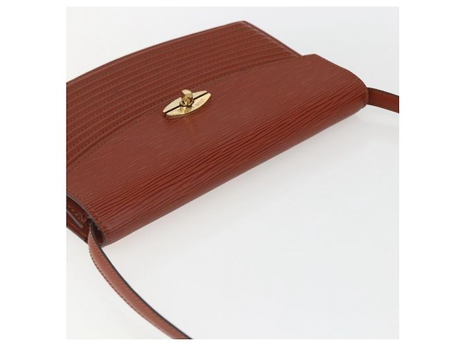 LOUIS VUITTON Bolso de Hombro Epi Prebourg Marrón M52563 LV Auth 157057 Castaño - vista 6