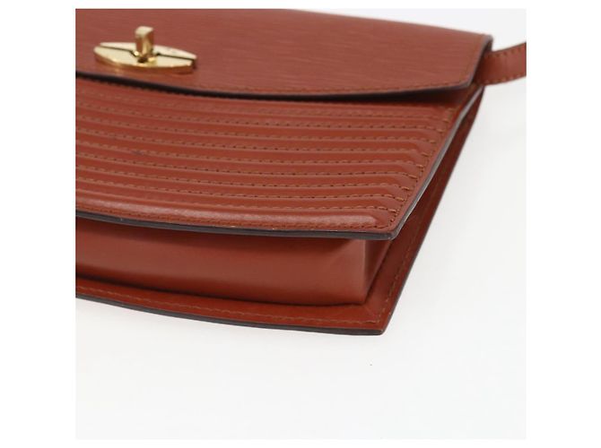 LOUIS VUITTON Bolso de Hombro Epi Prebourg Marrón M52563 LV Auth 157057 Castaño - vista 9