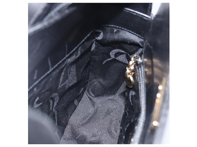Gancini Schultertasche aus Leder Schwarz Gold Salvatore Ferragamo Auth 156984 Golden - Ansicht 19