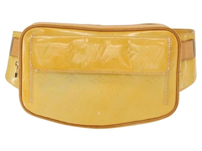 LOUIS VUITTON Marsupio Monogram Vernis Fulton Grigio M91041 LV Auth 157185 - vista 13