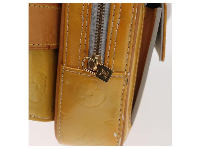 LOUIS VUITTON Marsupio Monogram Vernis Fulton Grigio M91041 LV Auth 157185 - vista 17
