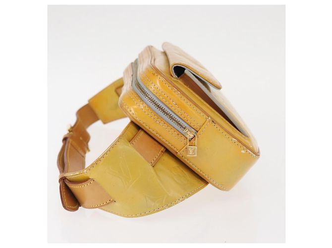 LOUIS VUITTON Marsupio Monogram Vernis Fulton Grigio M91041 LV Auth 157185 - vista 4