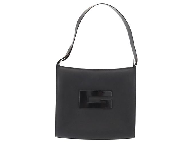 Borsa a Spalla in Pelle Nera e Argento GUCCI 001 3065 Auth ka767 Nero - vista 13